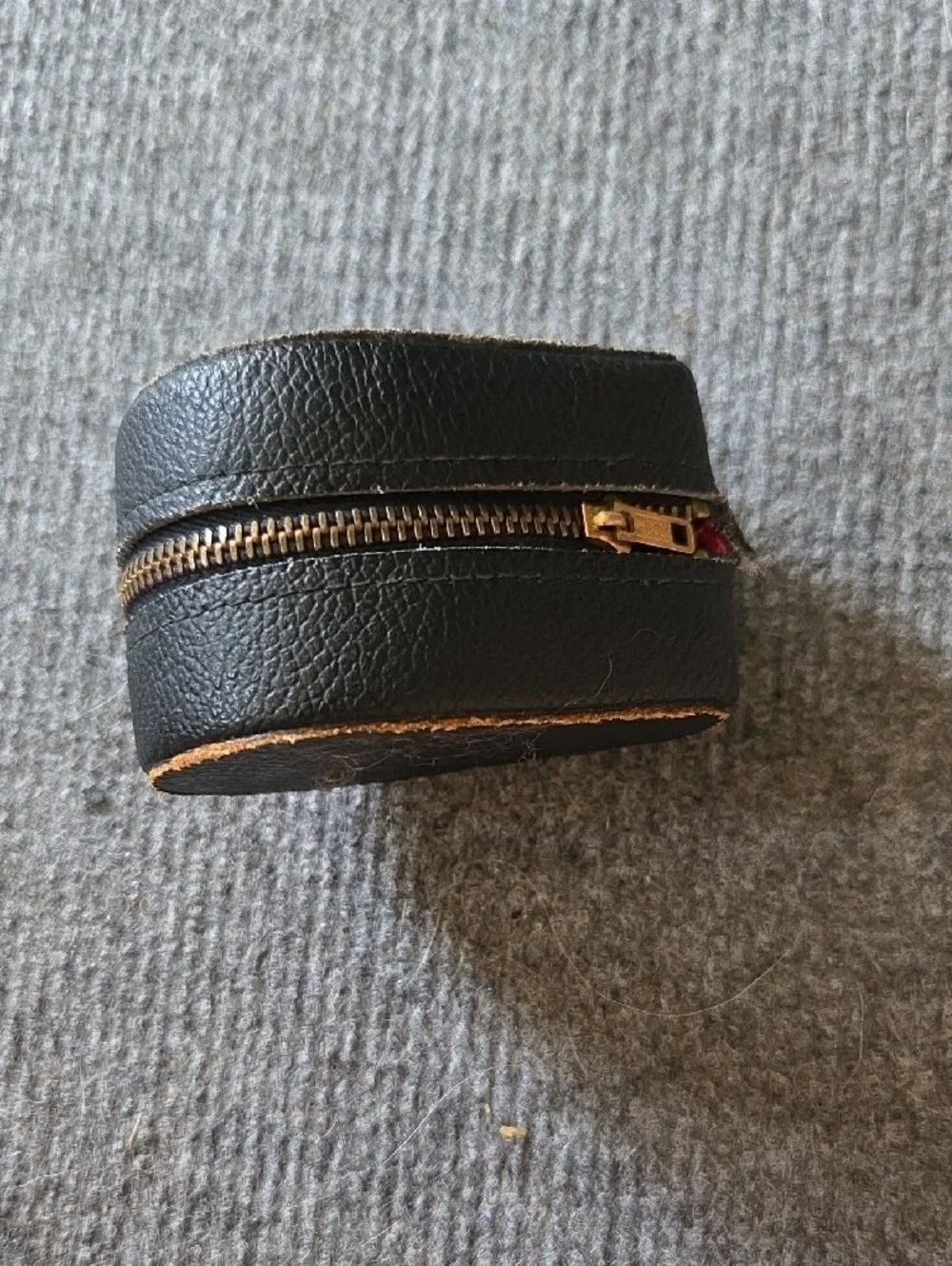 Igor Black Leather Camera Case